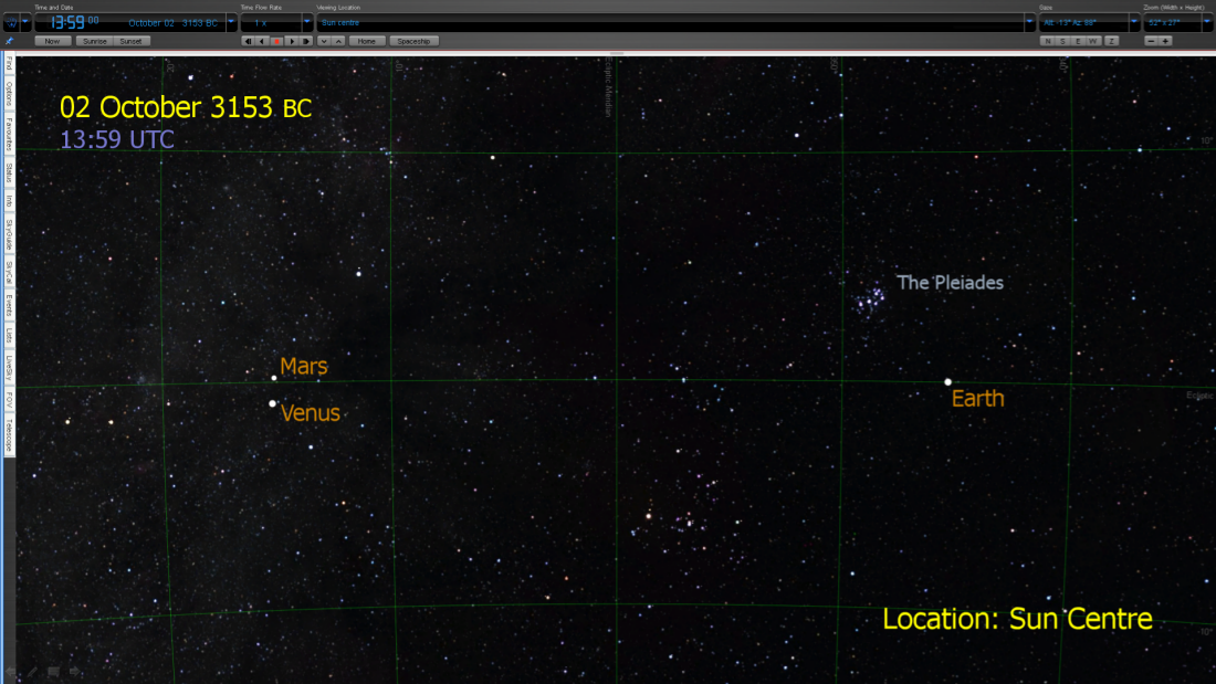 Grand Alignment 3153 BC Sun