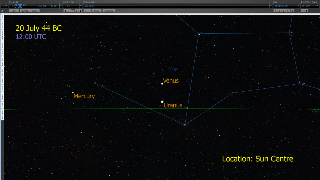 Caesars Comet Alignment