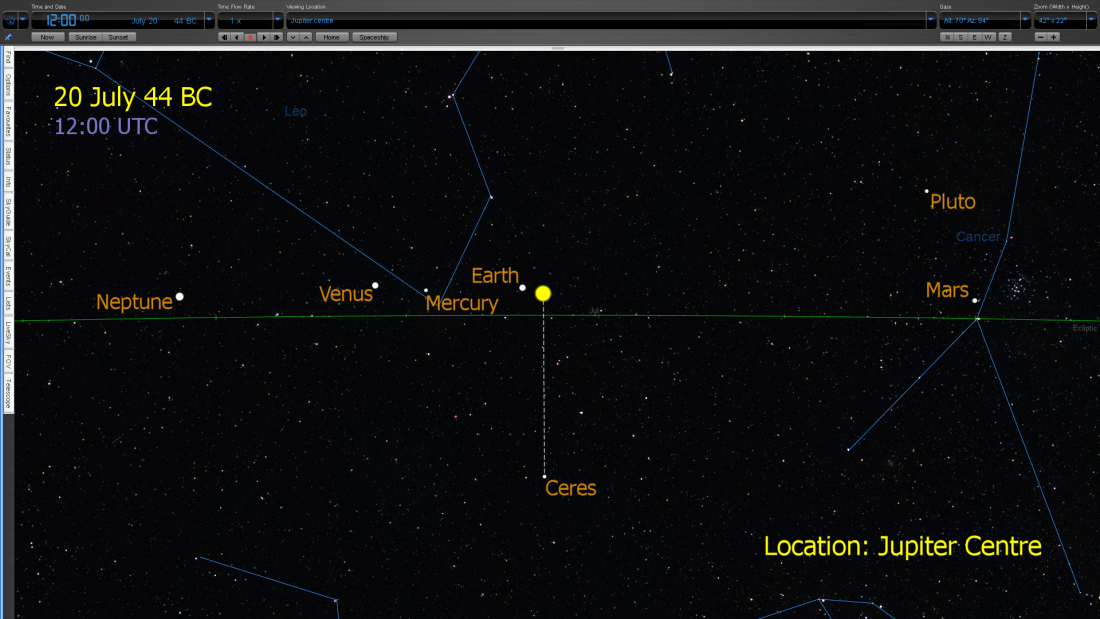 Caesars Comet Mystery