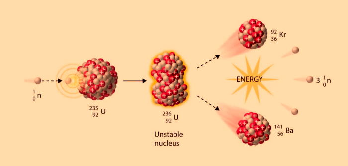 Fission of Uranium 235